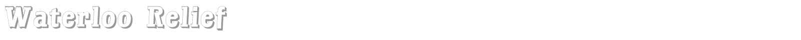 Waterloo Relief font preview